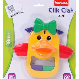 Giggles Clik Clak Duck Toy - Multicolour-73