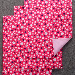 Babyhug Diaper Changing Mat Set of 3 with Removable Waterproof Sheet Polka Print-Pink-12