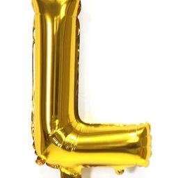 Bubble Trouble English Alphabet Letters Foil Letter Balloons for Party Decoration Letter L - Gold-image-85