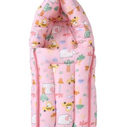 The Mom Store Funderland Baby Nest Sleeping Bag Portable Bed- Pink-18