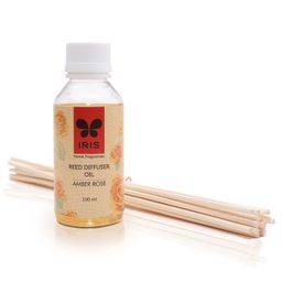 Iris Reed Diffuser Refill Pack with Reed Sticks Fragrance Amber Rose - 100 ml-46