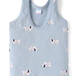 Tango Single Jersey Knit Sleeveless Sando Vest With Dog Print - Light Blue-picture-21