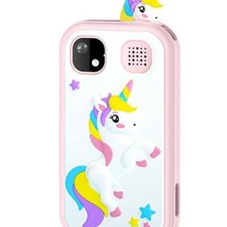 AKN TOYS Pink Unicorn Kids Phone, 2.8" IPS Touchscreen Toy Phone, Dual Cameras with 8GB SD Card, Smart Kids Phone for Girls,Boys Ages 3-12 Years Old with Music Player,Games,Video - PACK OF 1 ( COLOR AND DESIGN MAY VARY )-10