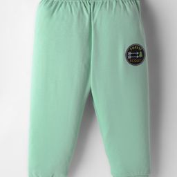 Ollypop Interlock Knit Full Length Diaper Leggings With Forest Scout Patch - Light Green-image-55