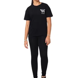Nuego Girls Printed T-shirt with Leggings-image-70