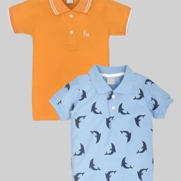 BAESD Boys 2 Printed Polo Collar T-shirt-image-60