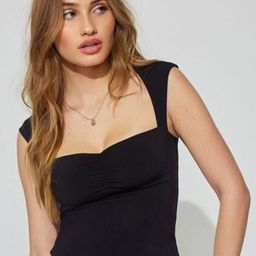 ZYNG Sweetheart Neck Styled Back Crop Top-image-103