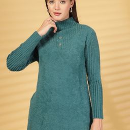Thirty Threads Women Woollen Longline Pullover-image-96