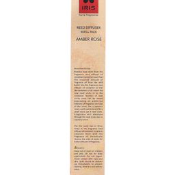 iris homefragrances Iris Reed Diffuser Refill Pack with Reed Sticks Fragrance Amber Rose - 100 ml image 5