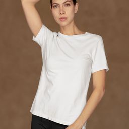 Moda Rapido Women Cotton Bio Finish solid T-shirt-image-26