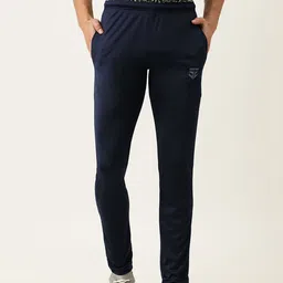 Sports52 wear Men Navy Blue Solid Slim Fit Track Pants-picture-8