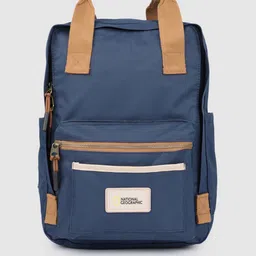 National Geographic Unisex Navy Blue Brand Logo Backpack-picture-12