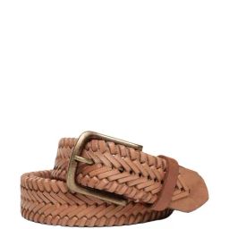 Art N Vintage Beige Leather Waist Belt For Men-image-53