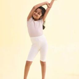 Go Colors! Kids Cream Cotton Slim Fit Short-image-96