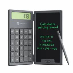 Portronics Black Calculator & Lcd Writing Pad-23