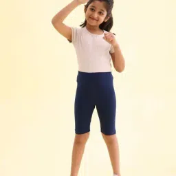 Go Colors! Kids Navy Cotton Slim Fit Short-image-54