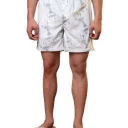 Sleepz by Raymond White Pure Cotton Printed Regular Fit Boxers-picture-36