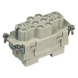 Harting Heavy Duty Connector Inserts / Modules HEAVY DUTY INSERT, RCPT, 6+12SIG, 8MM2, 09380182701-3