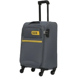 Citizen Journey Pulse Grey Solid Soft Cabin Trolley Bag - 57 Cms image 1