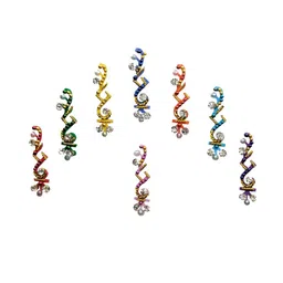 Comet Busters 8 Pcs Multi-Coloured Reusable Bindi image 2
