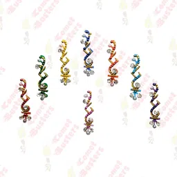 Comet Busters 8 Pcs Multi-Coloured Reusable Bindi image 3