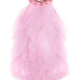 A Little Fable Kids Pink Embellished  Dress-image-1