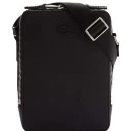 Lacoste Black Chantaco Matte Stitched Small Vertical Camera Bag-picture-20
