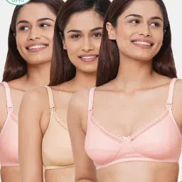 Inner Sense Multicolored Non Wired Non Padded Nursing Bra (Pack Of 3)-picture-11