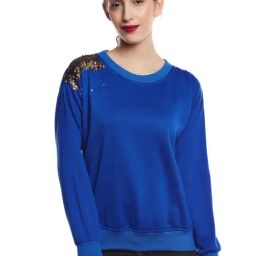Belle Fille Blue Embellished Sweatshirt-image-43
