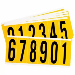 BRADY Non-Reflective Gothic Number Label Kit 0 to 9 Character included, 14R094 (Pack of 25)-image-26