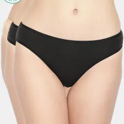 Inner Sense Black & Skin Bikini Panty Set - Pack of 3-image-20