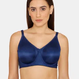 Zivame Blue Under-wired Non-padded Full Coverage Bra-image-58