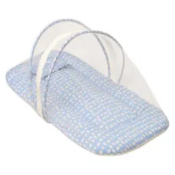 MiArcus Cuddle Blue & White Cotton 40 TC Baby Mosquito Mattress-91