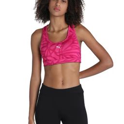 Puma Pink Animal Print Training Sports Bra-image-6