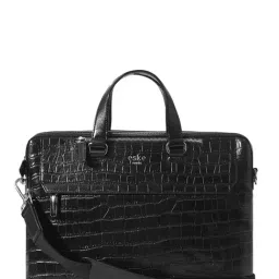 Eske Black Animal Effect Large Messenger Bag-image-43