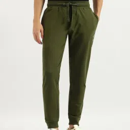 United Colors Of Benetton Green Slim Fit Joggers-image-91