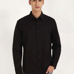 Calvin Klein Jeans Black Cotton Regular Fit Shirt-picture-26