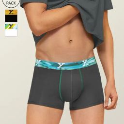 XYXX Multicolor Micro Modal Trunks - Pack of 3-picture-21