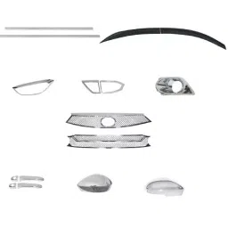 Prior Full Chrome Kit for Tata Tiago (2016) (Type-1) (Upper)-image-32