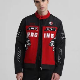 Produkt By Jack & Jones Black Regular Fit Printed Jacket-image-41