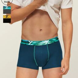 XYXX Multicolor Micro Modal Trunks - Pack of 3-picture-19