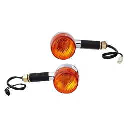 Uno Minda TD-5057 Amber Lens Blinker Lamp Assembly Front LH/RH for Bullet Thunderbird New Model (Set of 2 Pcs)-10