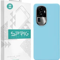 Sprig Liquid Silicone Back Cover for Oppo Reno10 Pro+ 5G (Blue)-image-79