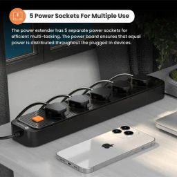 Portronics Black Multiplug Extension Board image 5