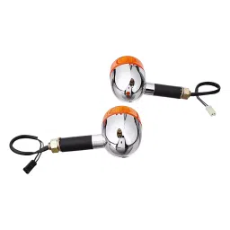 Uno Minda TD-5057 Amber Lens Blinker Lamp Assembly Front LH/RH for Bullet Thunderbird New Model (Set of 2 Pcs) image 2