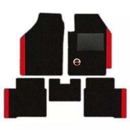Elegant Duo Black And Red Carpet Car Mat Compatible With New Honda City e-HEV-image-81