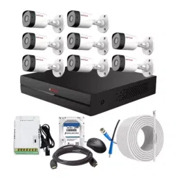 CP PLUS CCTV Combo Kit 2.4 MP Full HD Audio Indoor & Outdoor with 8 Channel DVR 8 Bullet Camera, 8 Channel SMPS, 70 m Copper Cable 1 TB HDD & Connectors-image-97