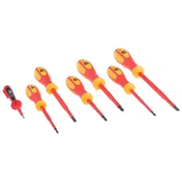 RS PRO VDE Pozidriv, Slotted Screwdriver 8755821 (Set of 7 Piece)-37