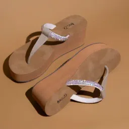 Inc.5 Women's Beige T-Strap Wedges-image-79
