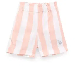U.S. Polo Assn. Kids Pink & White Striped Shorts-picture-43